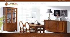 Desktop Screenshot of mueblesarteyestilo.com