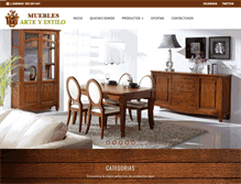 Tablet Screenshot of mueblesarteyestilo.com
